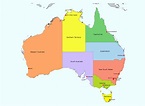 Large Detailed Political And Administrative Map Of Australia With Roads ...
