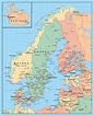 Detailed political map of Scandinavia | Baltic and Scandinavia | Europe ...