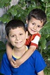 Happy two brothers stock photo. Image of close, little - 5398266