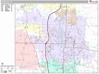 Springdale Arkansas Wall Map (Premium Style) by MarketMAPS - MapSales.com