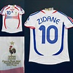 Zidane 10 France away retro soccer jersey World Cup final | Etsy
