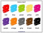 Color Chart Printable - Printable Word Searches