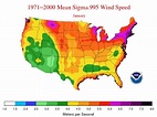 Average Wind Speeds - Map Viewer | NOAA Climate.gov