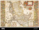Joan Blaeu, Ducado de Schleswig Mapa, Siglo xvii Fotografía de stock ...