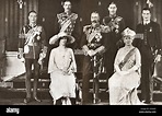 Königliche Familie von König George v. von England Stockfoto, Bild ...