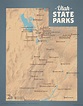Utah State Parks Map 11x14 Print - Best Maps Ever