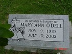 Mary Ann Dalrymple O'Dell (1933-2002) - Find a Grave Memorial