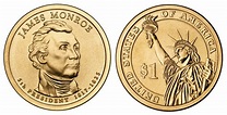 2008 D Presidential Dollars James Monroe Golden Dollar: Value and Prices