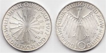 BRD 10 DM 1972 D Olympiade München 1972 Spirale in Deutschland CH UNC ...