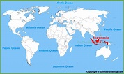 Indonesia location on the World Map - Ontheworldmap.com