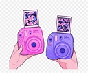 Pastel Purple Polaroid Camera - Collections Photos Camera Aesthetic ...