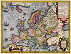 Mapa - Mapa Antiguo de Europa de Finales del Siglo XVI [Old map of ...
