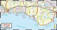 Map Of Florida Panhandle Beaches - Printable Maps