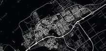 Mapa urbano vectorial de la ciudad de almere holanda | Foto Premium