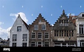 Hulst, Países Bajos, 1 2021 de mayo: Antiguas casas tradicionales en ...