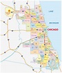 Map of Chicago neighborhood: surrounding area and suburbs of Chicago