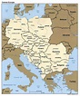 Mapa político detallado de Europa Central - 2001 | Europa Central ...