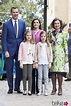 Los Reyes Felipe VI y Letizia, sus hijas y la Reina Sofía en la Misa de ...