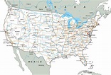 usa map with states and cities hd printable map - printable map of the ...