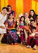 Image of Happy Indian Family Celebrating Ganesh Festival or Chaturthi ...
