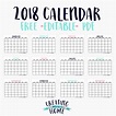 FREE 2018 Calendar (*Editable PDF*) - creatingmaryshome.com