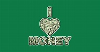 I love money - Money - Sticker | TeePublic