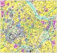 Mapa turístico detallada del centro de la ciudad de Viena | Viena ...
