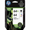 HP 64XL/64 Ink Cartridges - Black, Tri-color | OfficeSupply.com