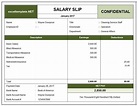 Salary Slip | Excel Templates