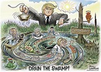 Drain The Swamp Drawing by GrrrGraphics ART