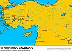 Karte von Xenophons Anabasis --- Map of Xenophons Anabasis | Bücher ...