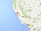 Where is Oakland on map of California