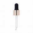 GL18 Smooth Wall Rose Gold Cosmetic Pipette (Custom Colour) Black ...