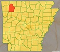 Map of Madison County, Arkansas