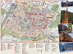 Freiburg tourist attractions map - Ontheworldmap.com