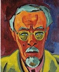 Die Brücke Karl Schmidt-Rottluff Selbstbildnis (1944) | Portrait art ...