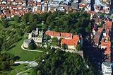 Heidenheim an der Brenz aus der Vogelperspektive: Burganlage des ...