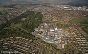 aeroengland | aerial photograph of Corby Northamptonshire England UK