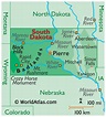 Printable Map Of South Dakota