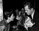 Joan Crawford and Jackie Cooper with a dog Photo Print - Walmart.com