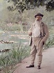 Painters.Co — Claude Monet in his garden at Giverny, summer...