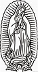 ᐈ Dibujos de La Virgen de Guadalupe【TOP 30】Para colorear