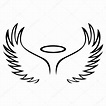 Boceto vectorial de alas de ángel 2022