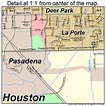 Pasadena Texas Street Map 4856000