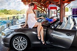 Skye Model Washing A Sports Car In Her White Bikini Photos | Sexiz Pix