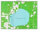 North Manistique Lake 1972 - Custom USGS Old Topo Map - Michigan - OLD MAPS