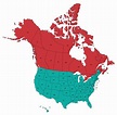 Map Of The Us And Canada – Map Of The Usa With State Names