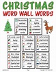 40 FREE Christmas Word Wall Words Christmas School, Preschool Christmas ...