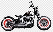 Black and white chopper motorcycle, Harley-Davidson Motorcycle Softail ...