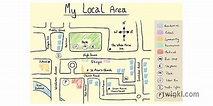My Local Area Map Drawn Illustration - Twinkl